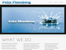 Tablet Screenshot of felixplumbing.com